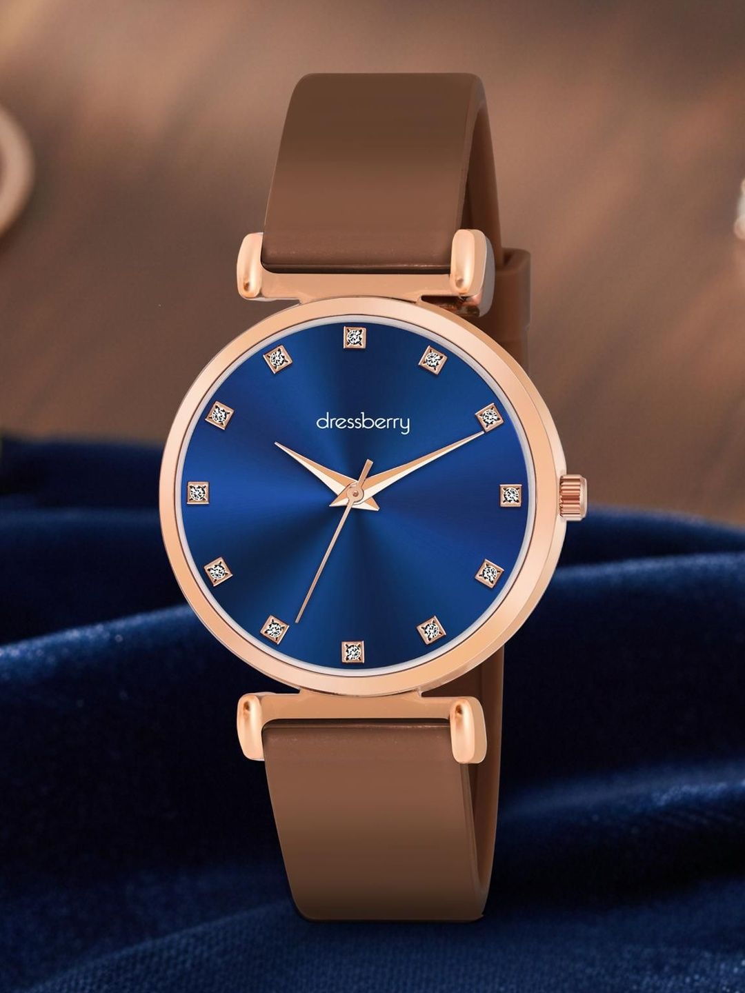 Buy DressBerry Women Embellished Dial & Straps Analogue Watch DB LR012 BLU RG1 -  - Accessories for Women