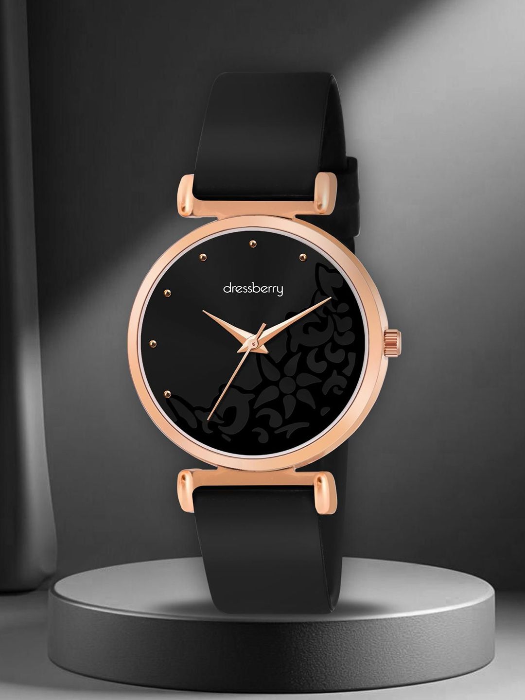 DressBerry Women Printed Dial & Straps Analogue Watch DB-LR004-BLK