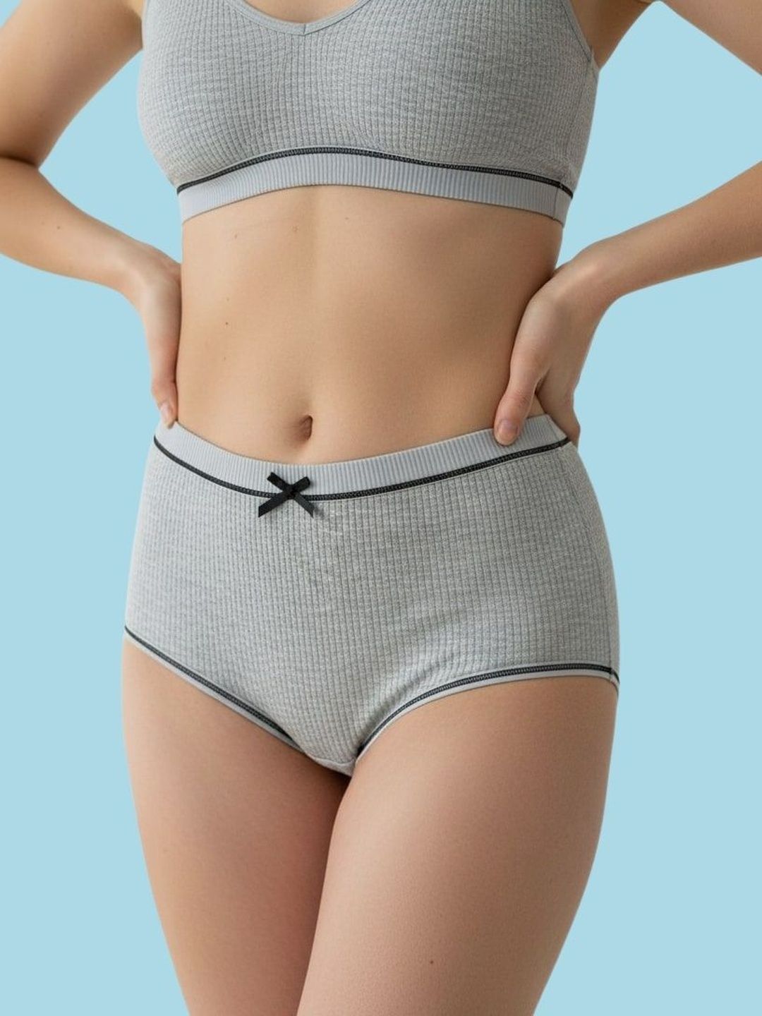 DressBerry Women Pack of 4 Self Design Basic Briefs
