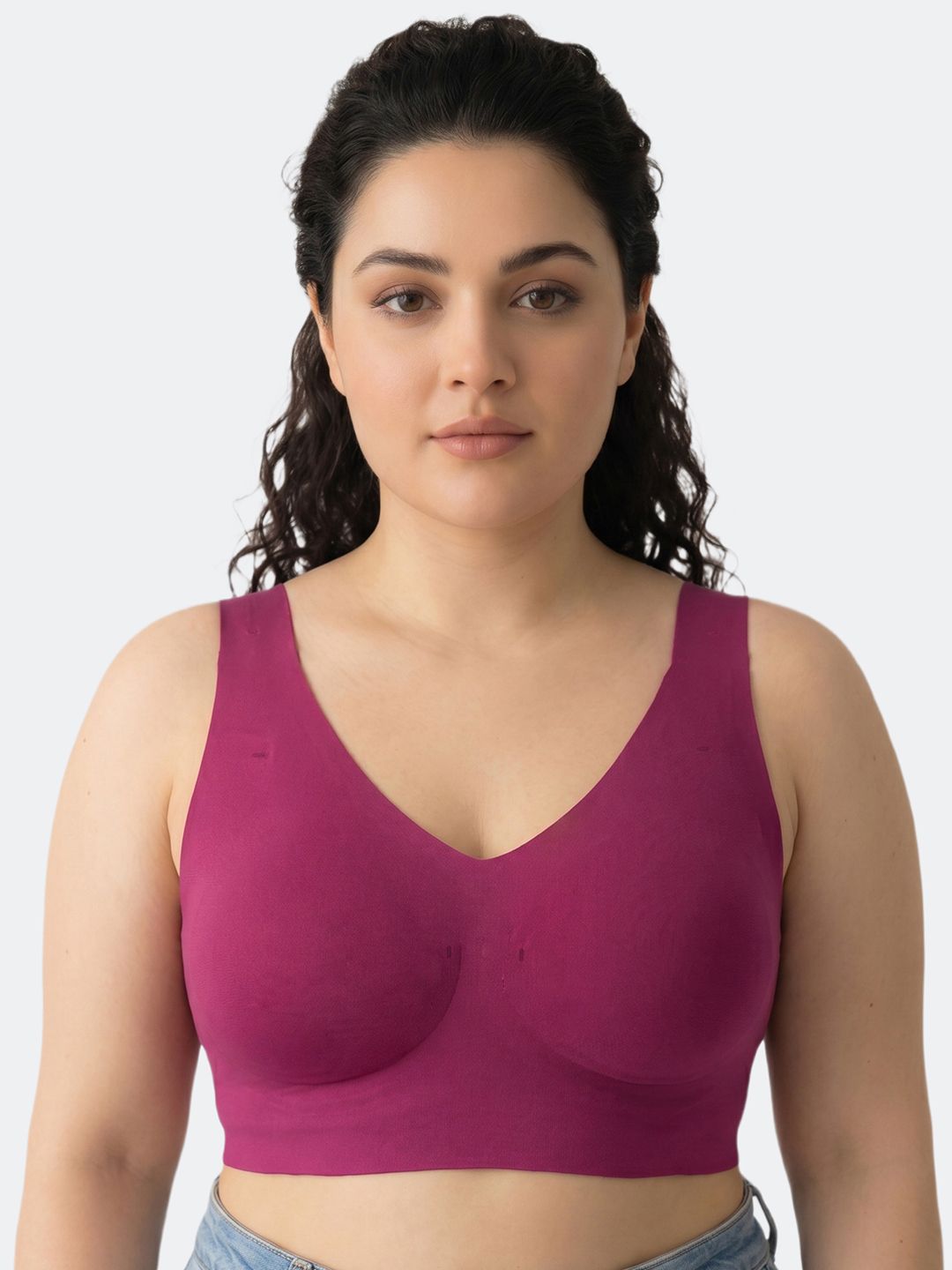 Dressberry Cotton Padded Full Coverage Plus-Size Bonded Bra