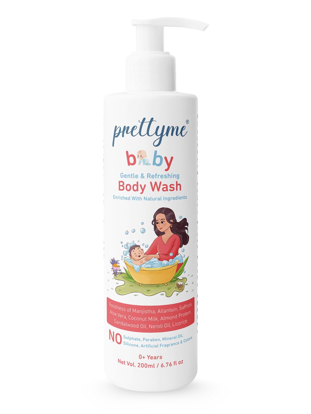 Prettyme Baby Head to Toe Tear Free Body Wash & Shampoo - 200ml