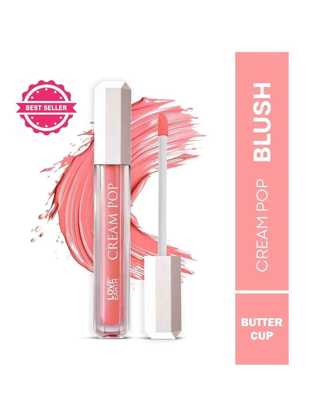 LOVE EARTH Cream Pop Liquid Blush 2ml - Butter Cup