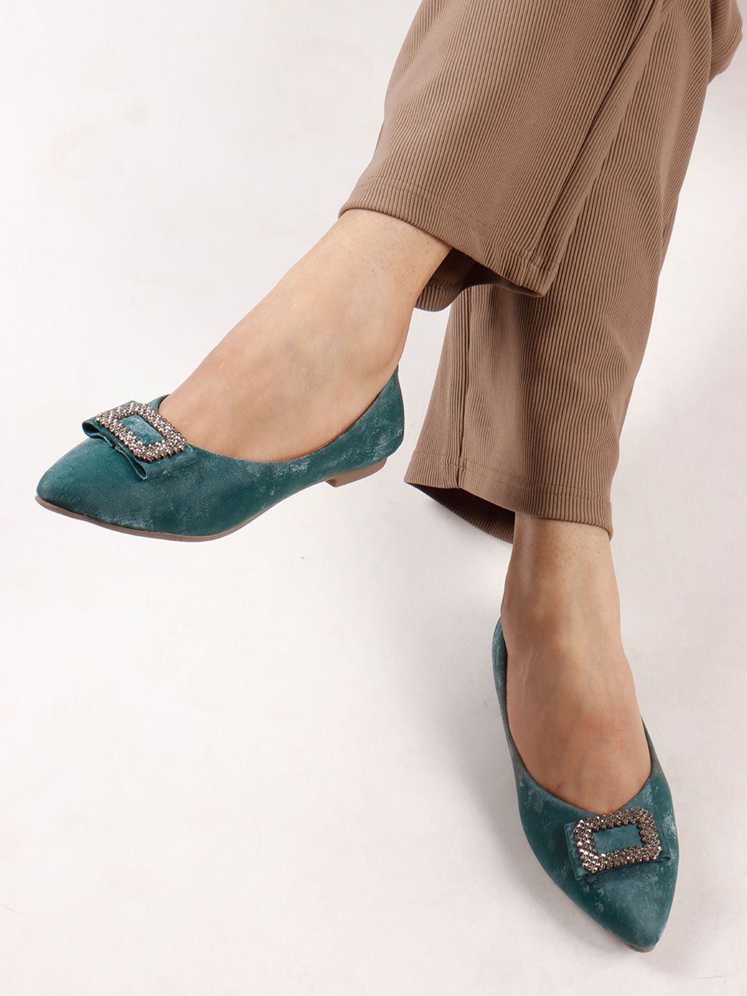 Buy DressBerry Women Ballerinas With Western   Embellished -  - Footwear for Women