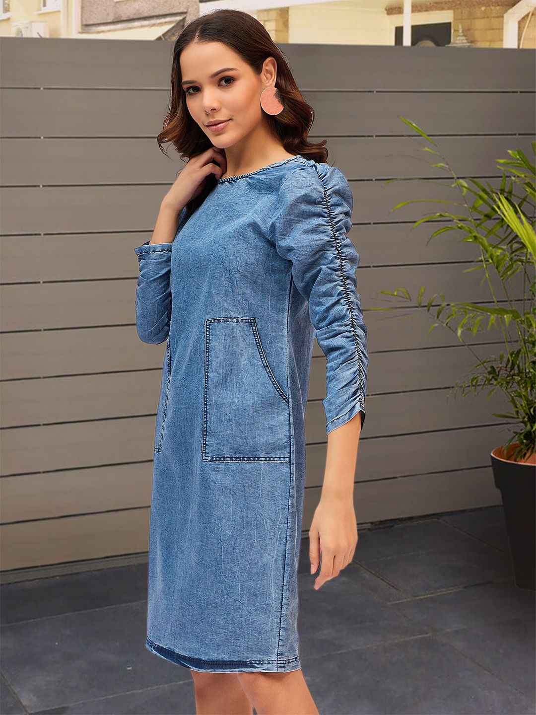 DressBerry Denim A-Line Dress