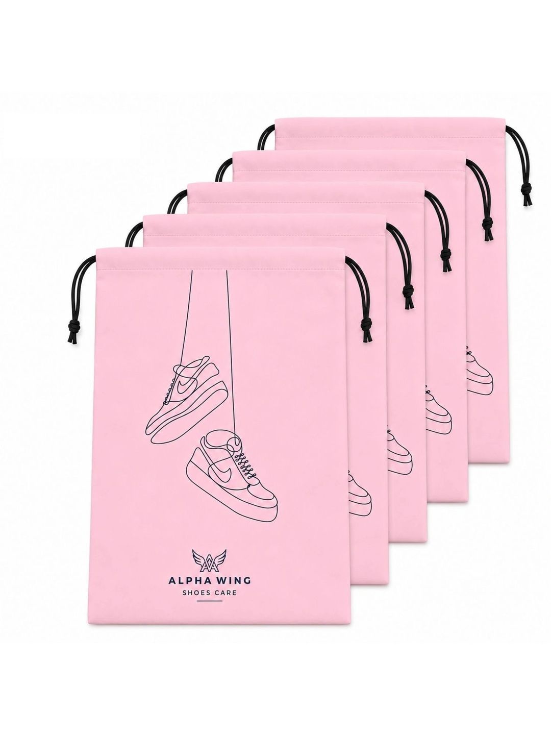 ADOREX Peach-Coloured Set of 6 Water Resistant Shoes Organiser Organisers