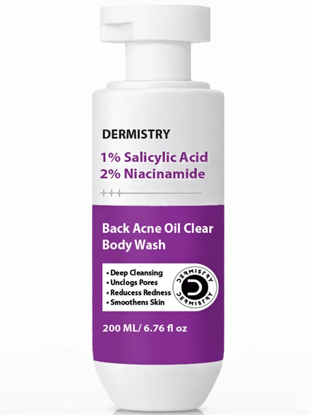 Vigini Dermistry 1%Salicylic Acid Anti-Acne Body Wash with Apple Cider Vinegar - 200ml