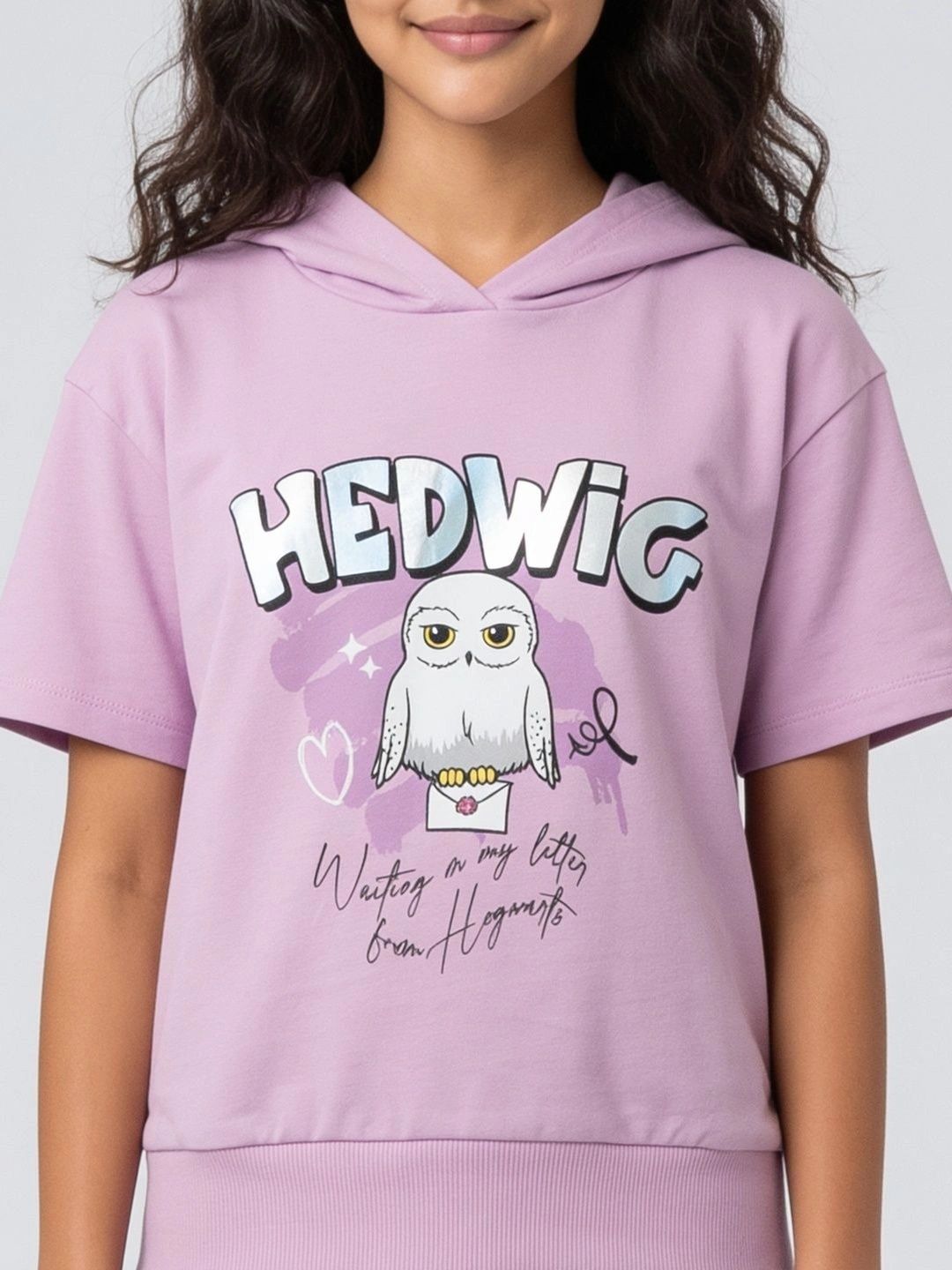 Girls Printed Hooded T-shirt 5