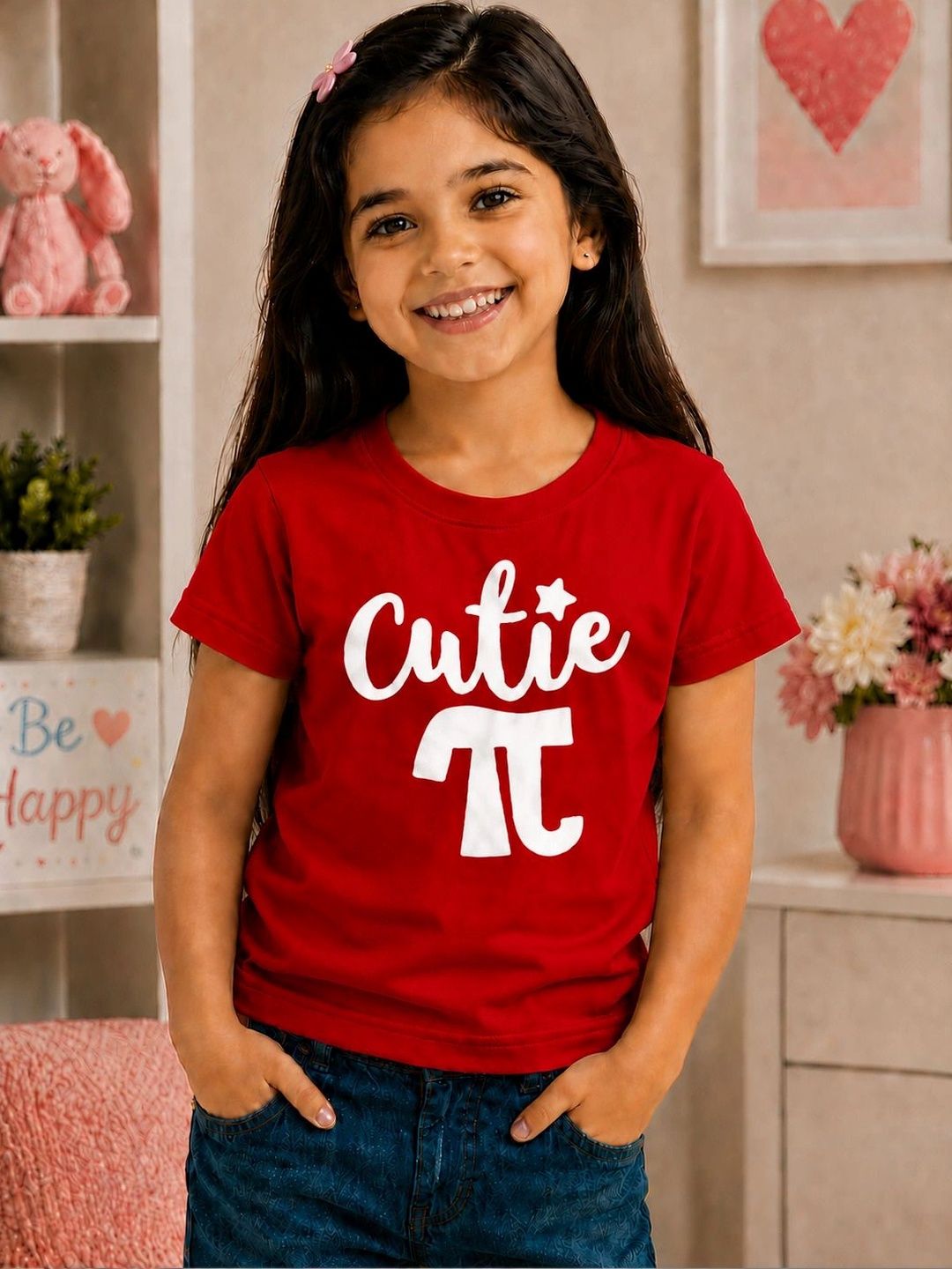 YK Kids Typography Printed T-shirt