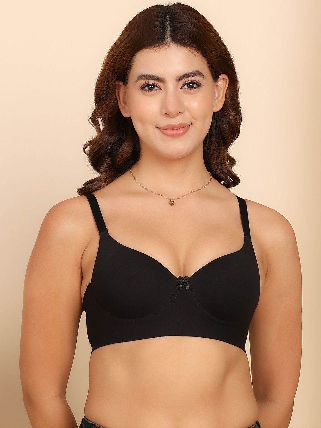 Dressberry Cotton Push-Up Level-3 Padding with 3/4th Coverage Bonded Bra