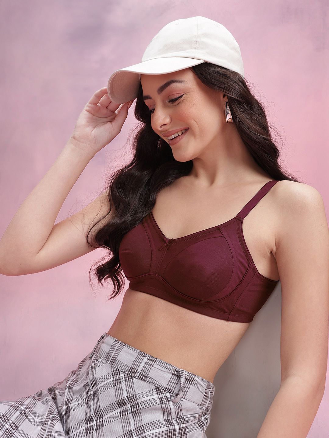 DressBerry Medium Coverage Non-Padded Non-Wired Everyday Bra DB-AW25-BRA-PAM-D2-08-D