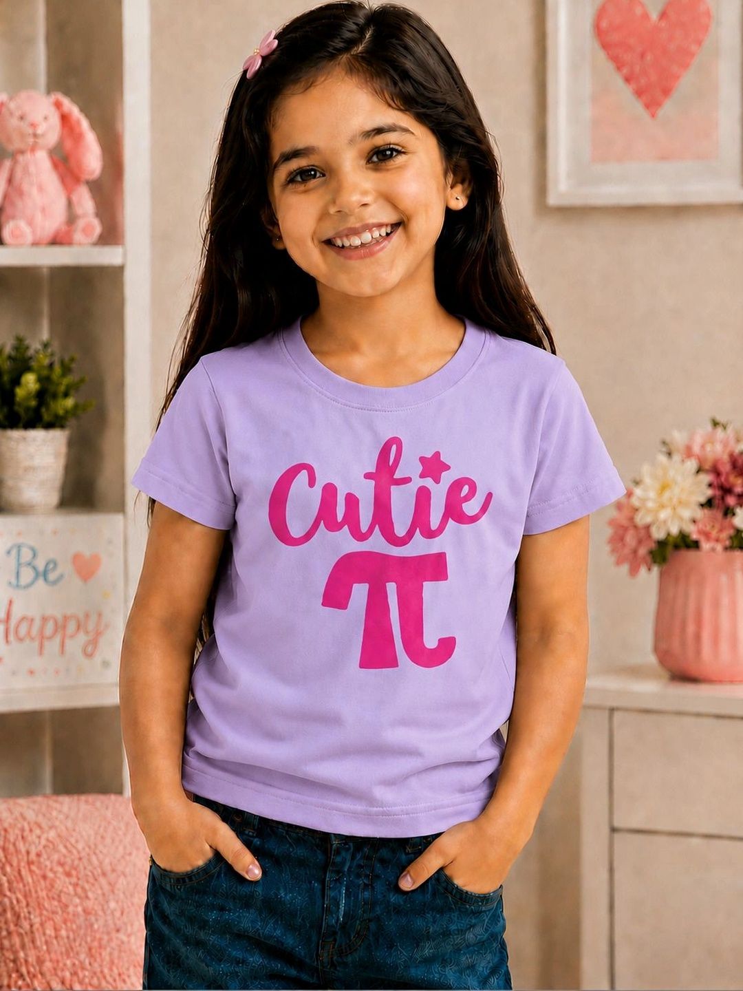 YK Kids Typography Printed T-shirt