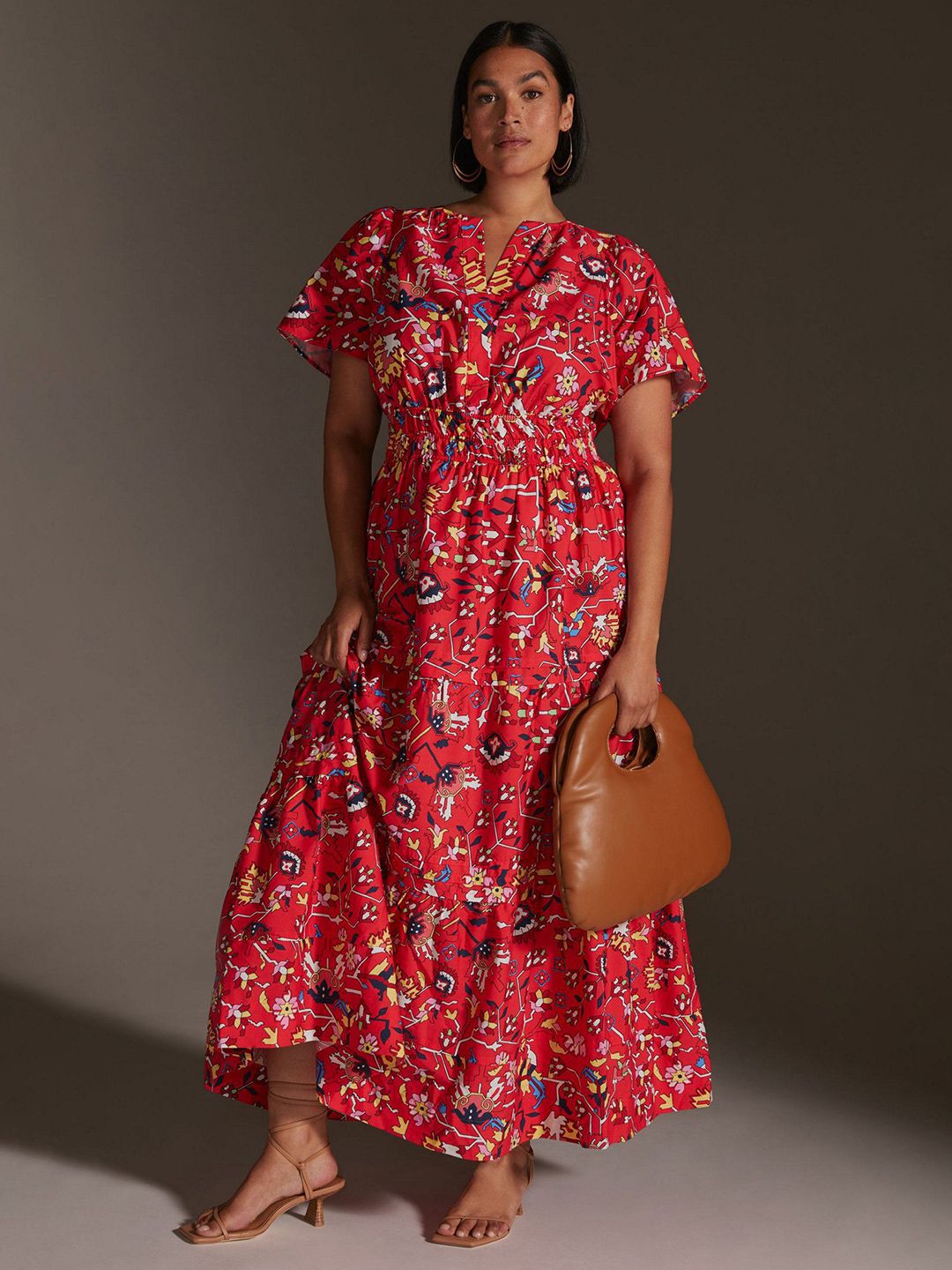 DressBerry Floral Print Maxi Dress