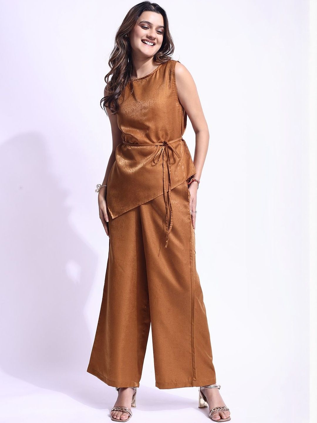 Buy DressBerry Round Neck Top With Trousers Co Ords -  - Apparel for Women