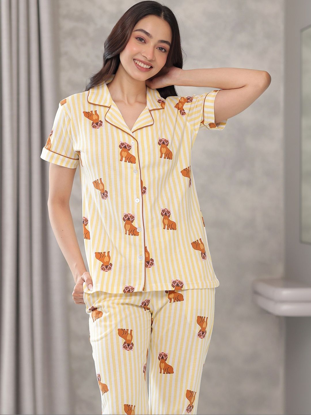 Women Printed Night suit