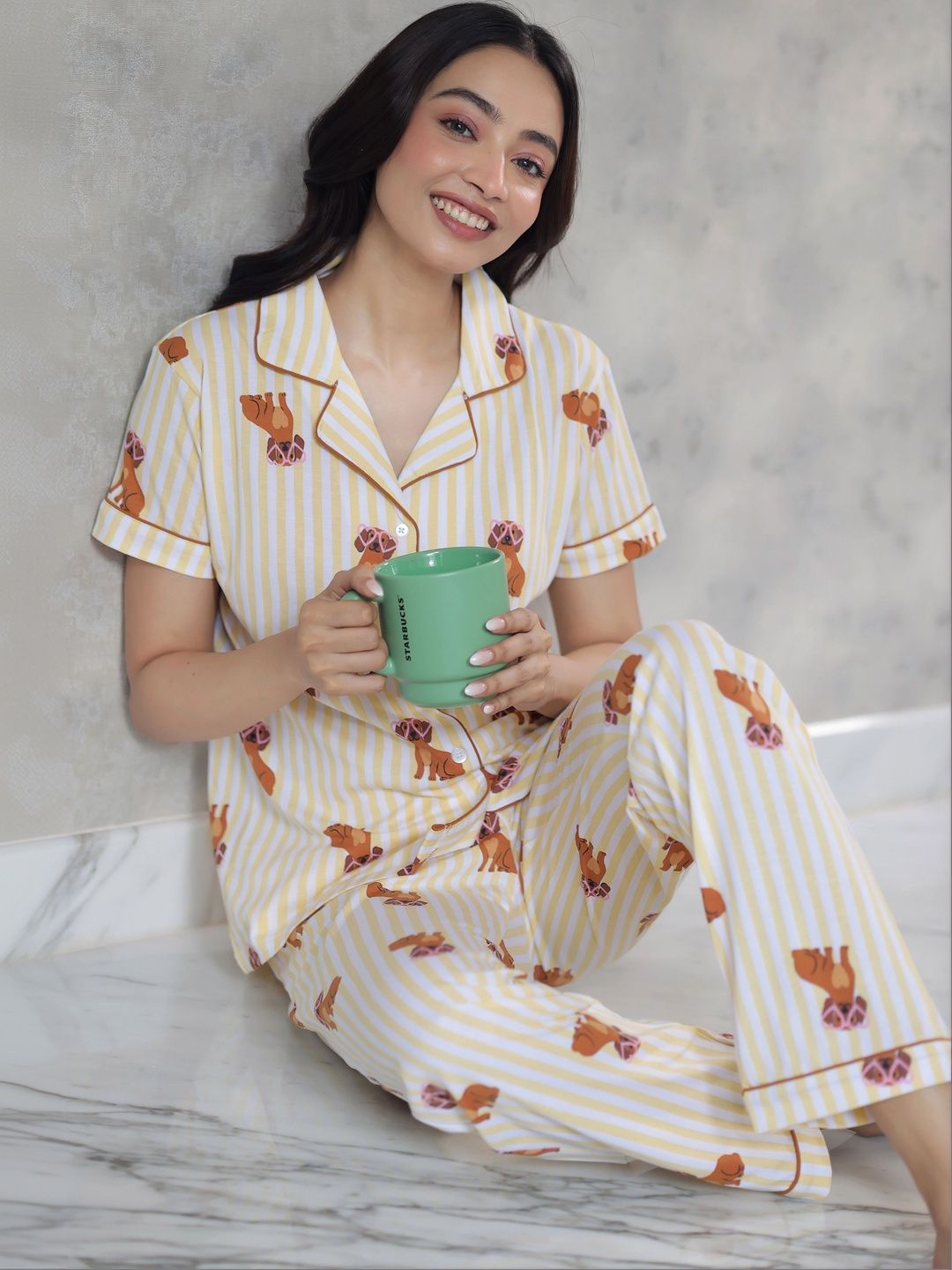 Women Printed Night suit 5