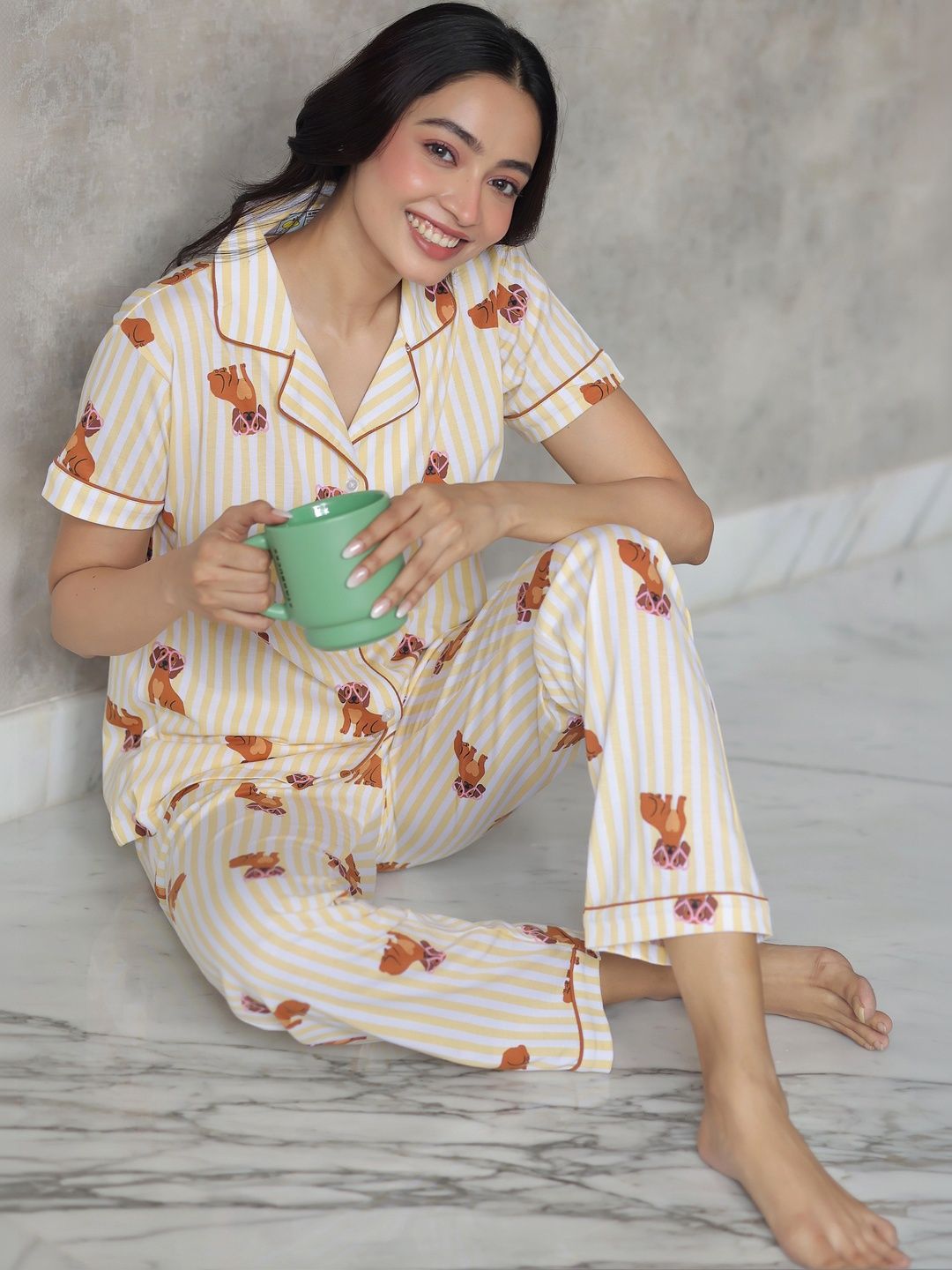 Women Printed Night suit 6