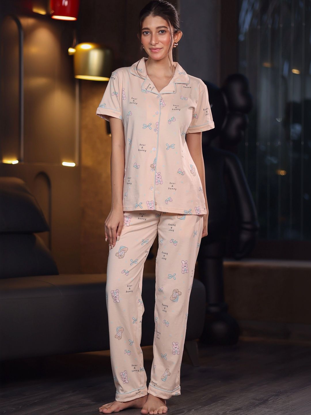 Women Printed Night suit 6