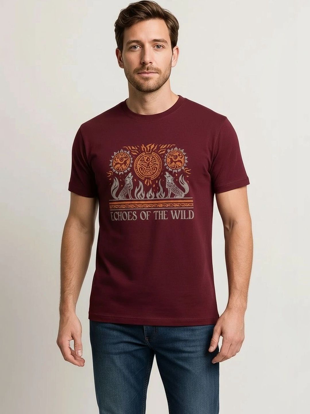 HERE&NOW Men Printed T-shirt