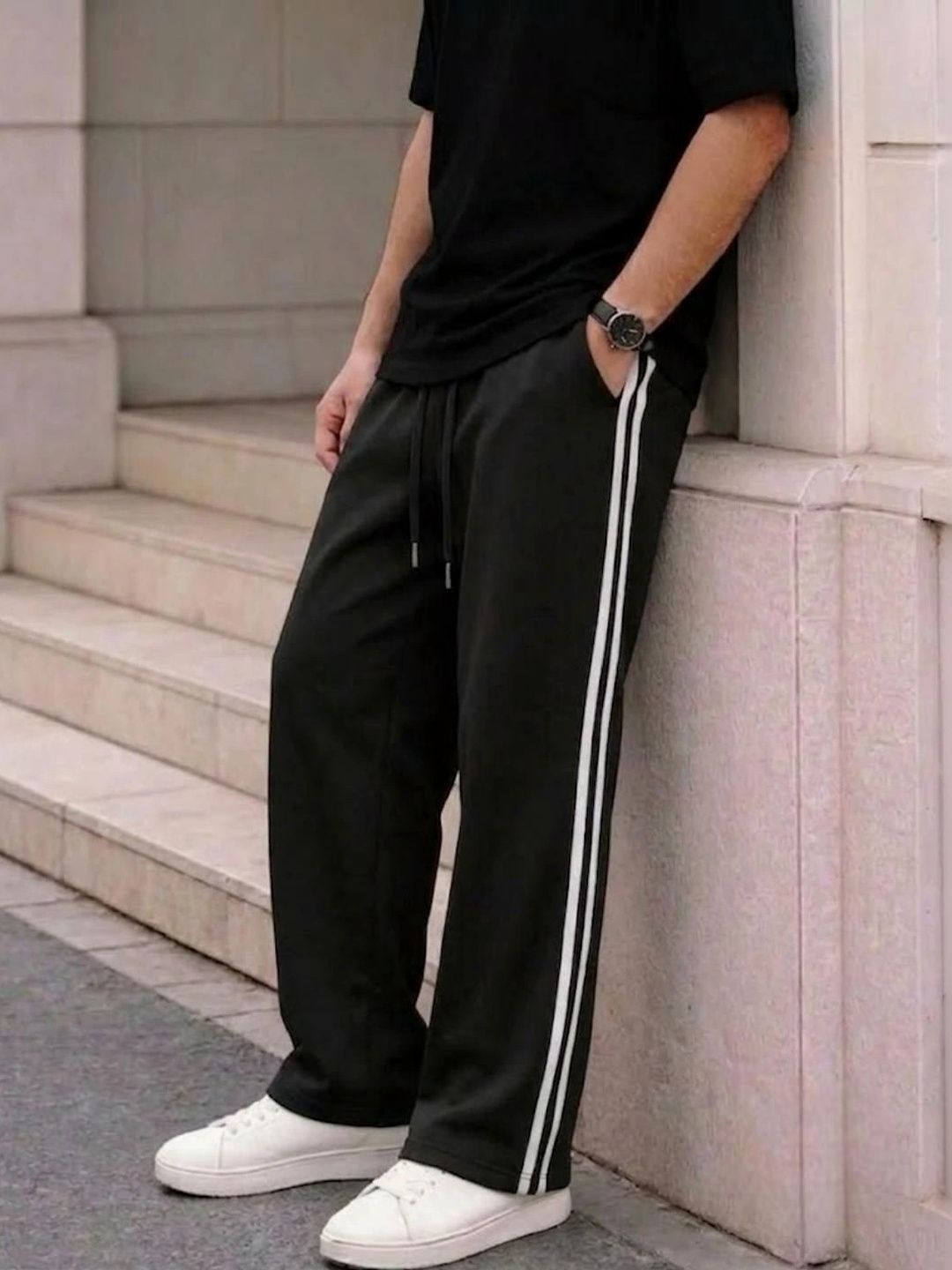 dockstreet Men Relaxed Fit Training Track Pants
