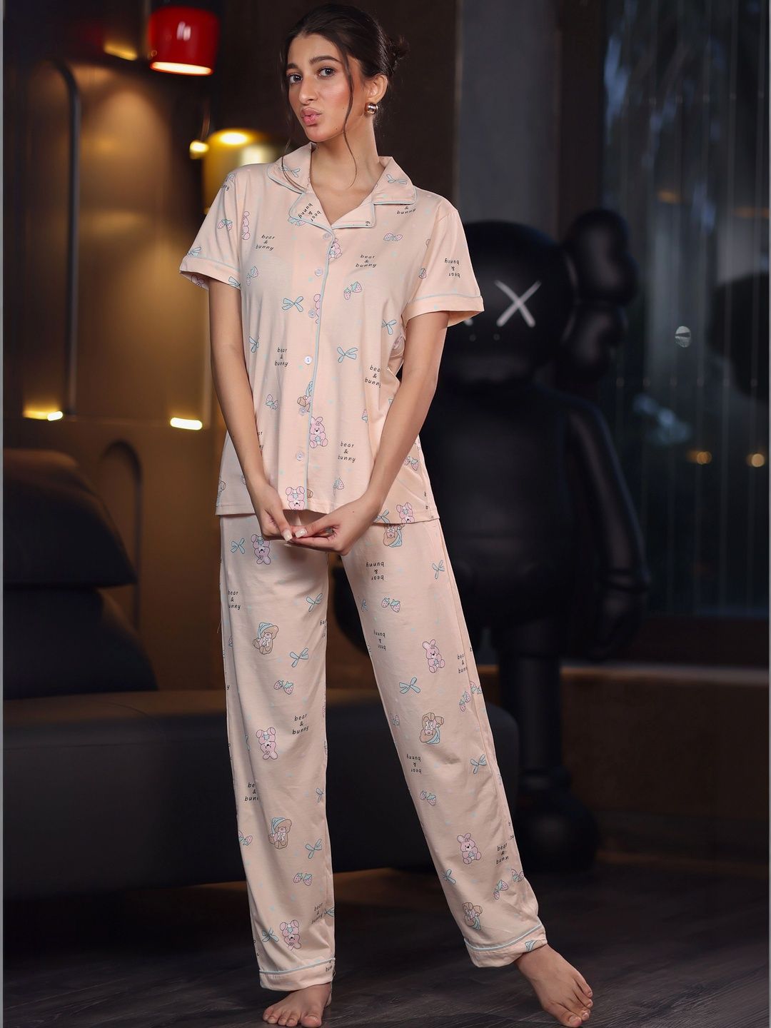 Women Printed Night suit 3