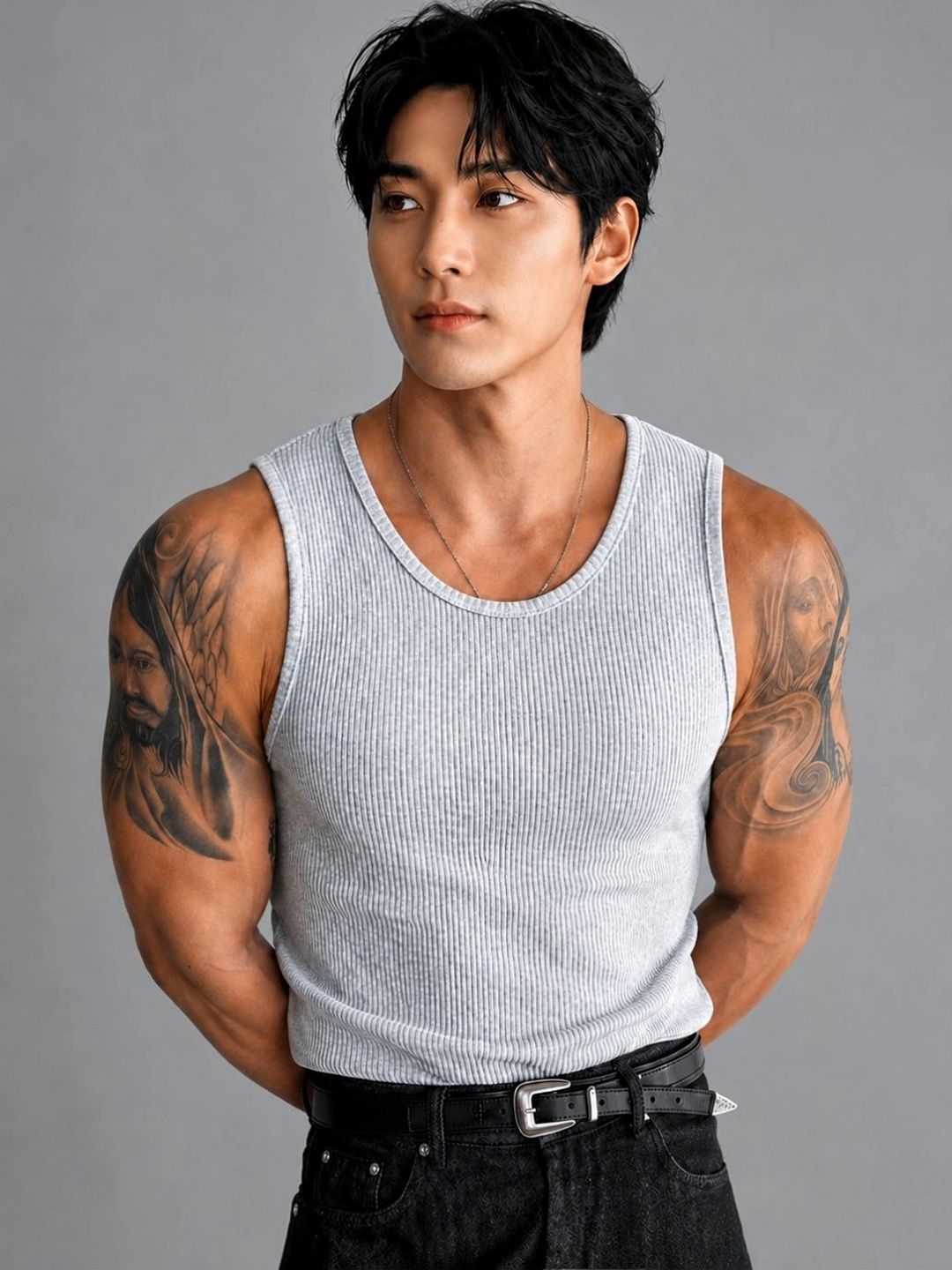 ROCKWELL Self Design Cotton Innerwear Vests