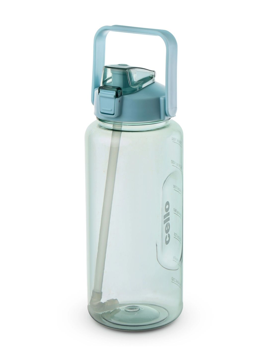 Cello Green Single Plastic Solid Water Bottle-2080ml