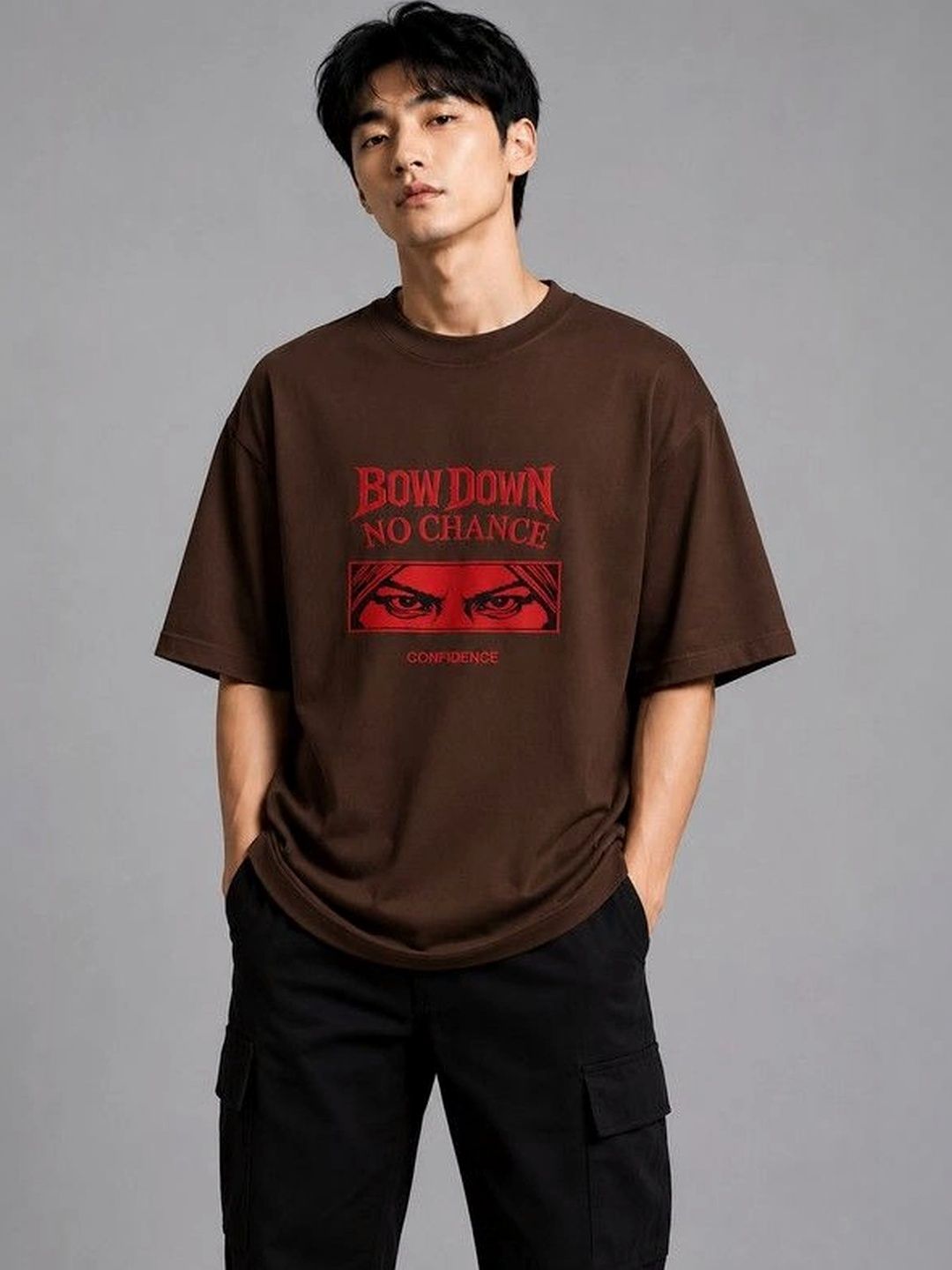 9TUNKI Men Typography Printed Pure Cotton T-shirt