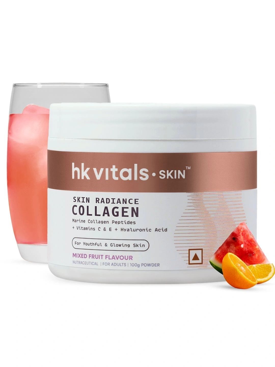 HK VITALS Skin Radiance Collagen Supplement with Biotin - Mixed Fruit Flavour - 100g