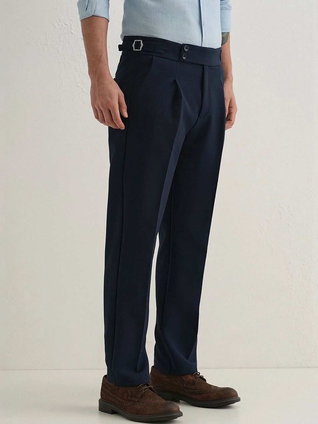 Banana Club Men Original Straight Fit Pleated Trousers