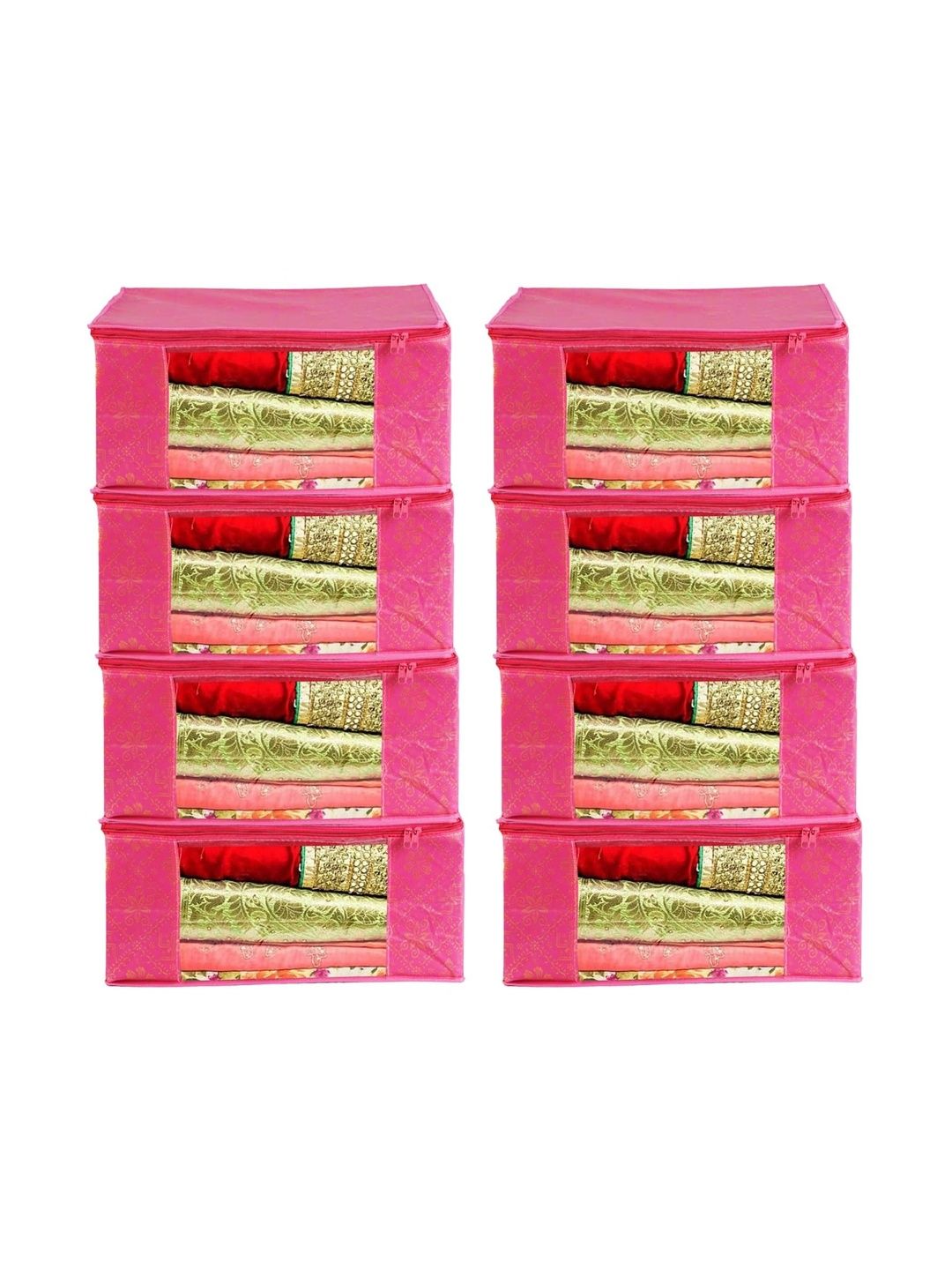 AARON INC Pink Set of 6 Reusable Multi-Utility Organisers