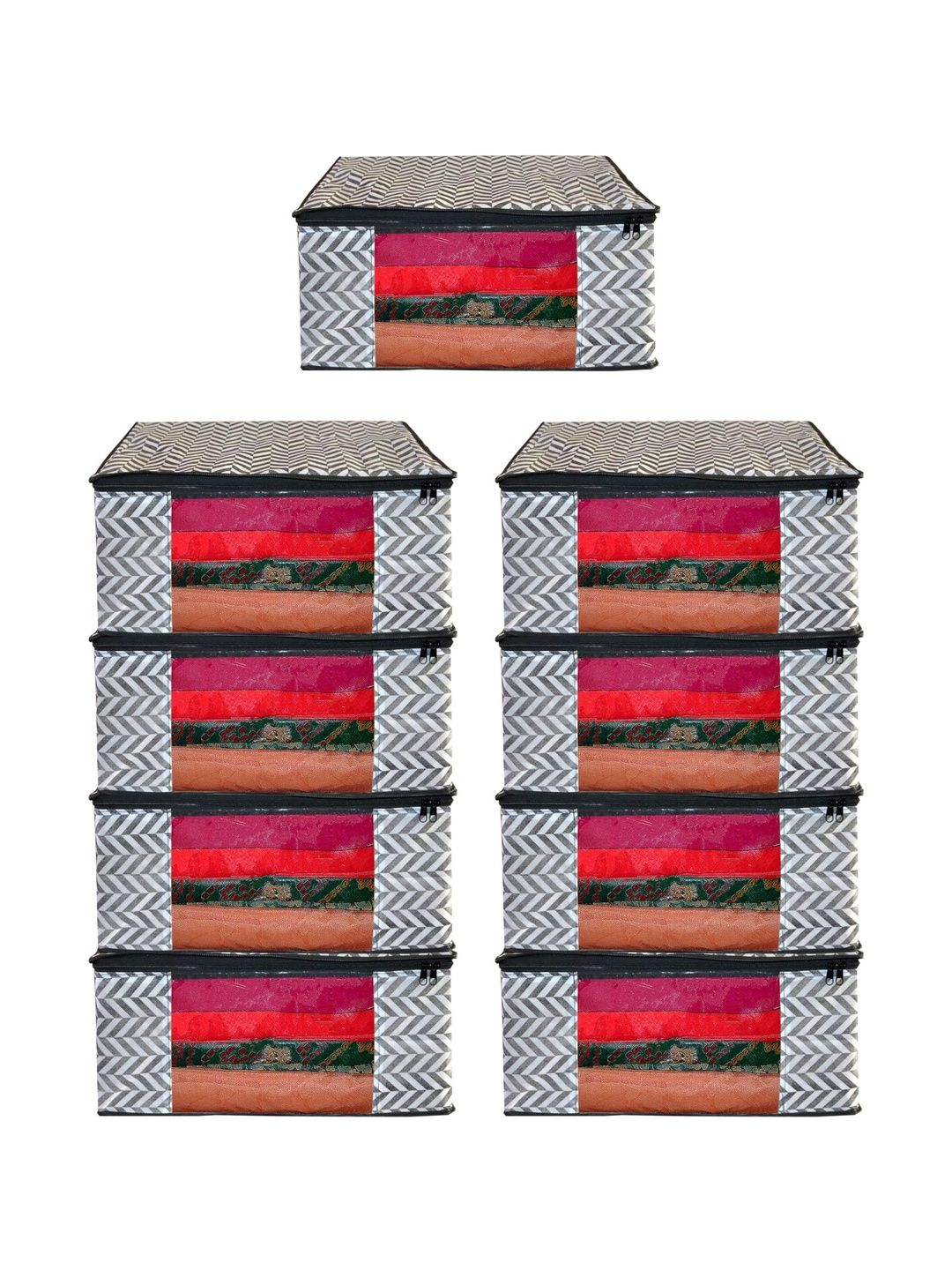 AARON INC Black Set of 6 Reusable Multi-Utility Organisers