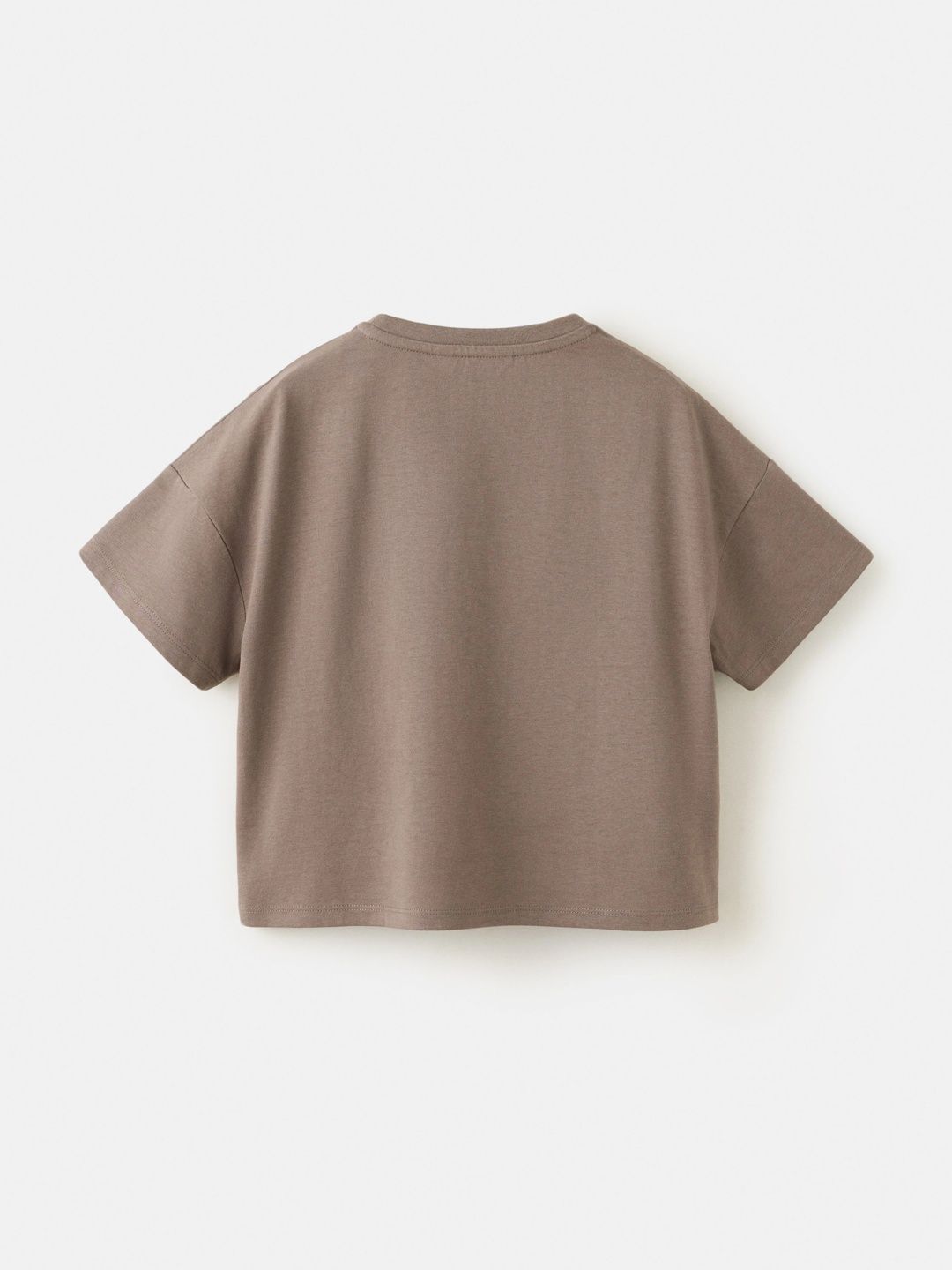 Girls Typography Printed Drop-Shoulder Sleeves Pure Cotton Relaxed T-shirt 2