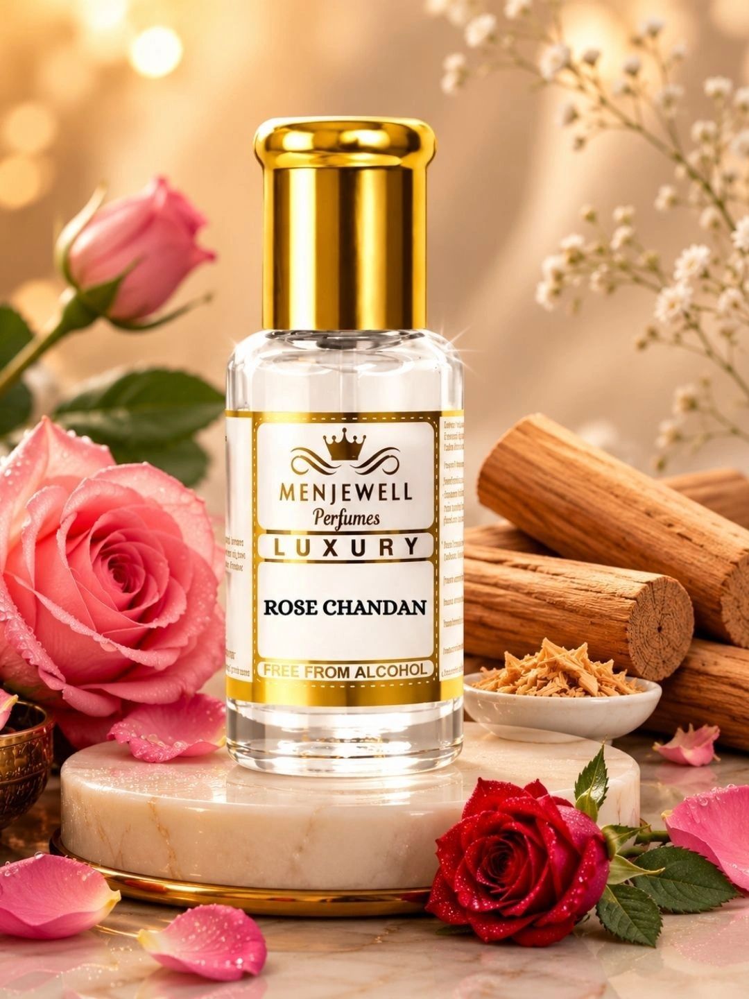 Menjewell Rose Chandan Attar Perfume 5ml