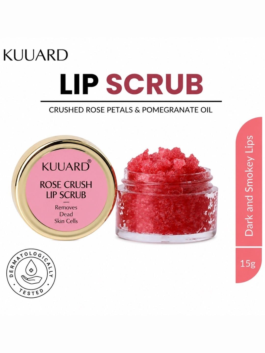 Kuuard - beyond the ordinary Rose Crush Lip Scrub- 15 g
