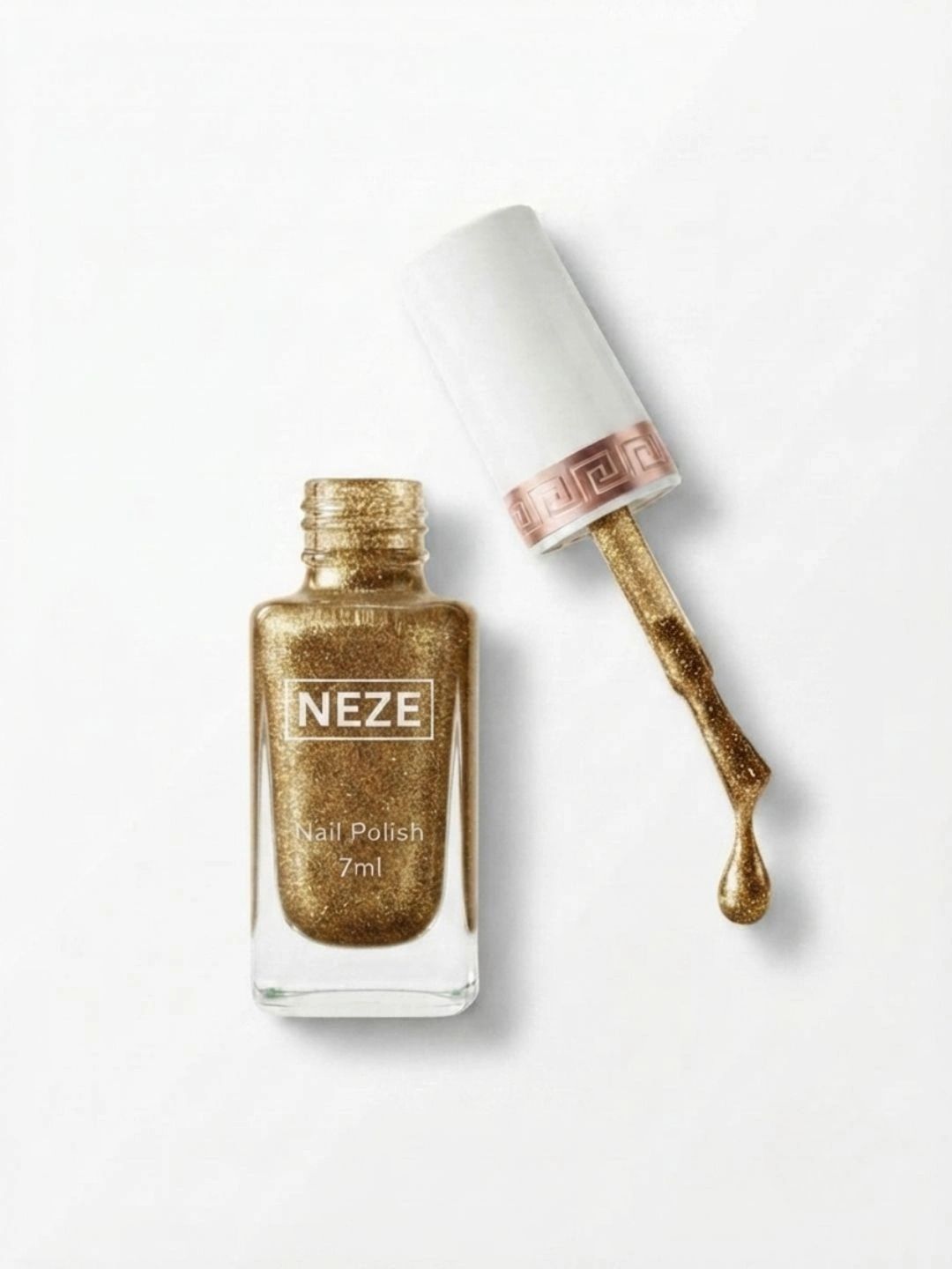 Neze Chip Resistant Nail Polish - 7 ml - Metallic Gold