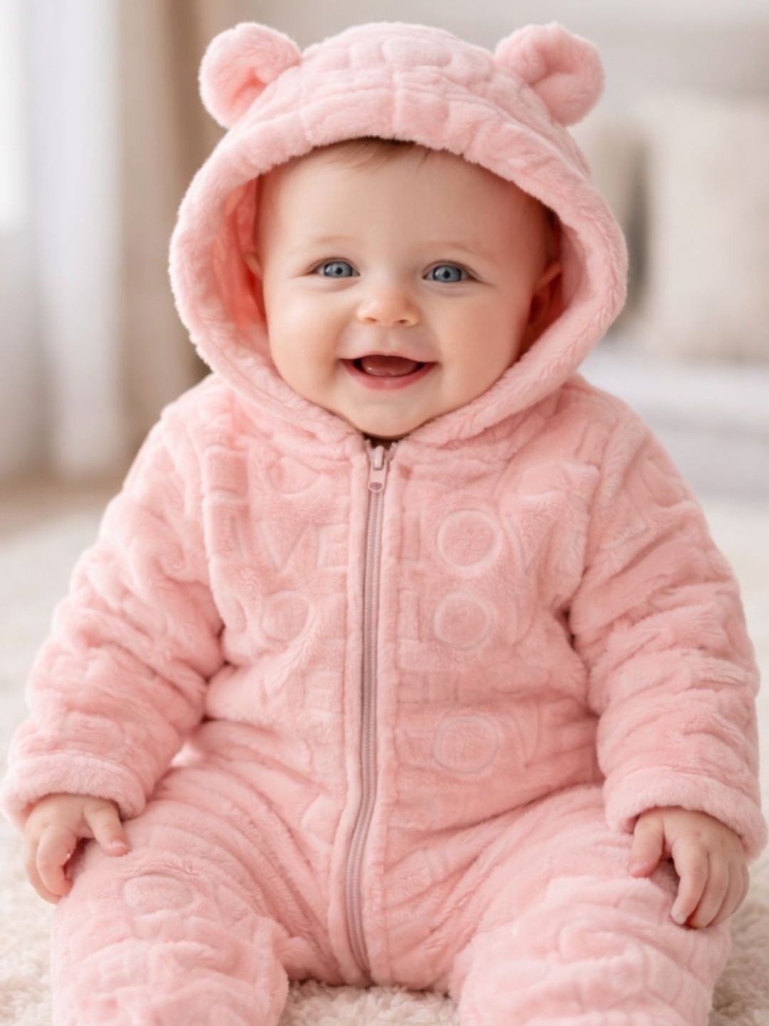 Buy BabyZone Infants Hooded Neck Rompers -  - Apparel for Unisex Kids