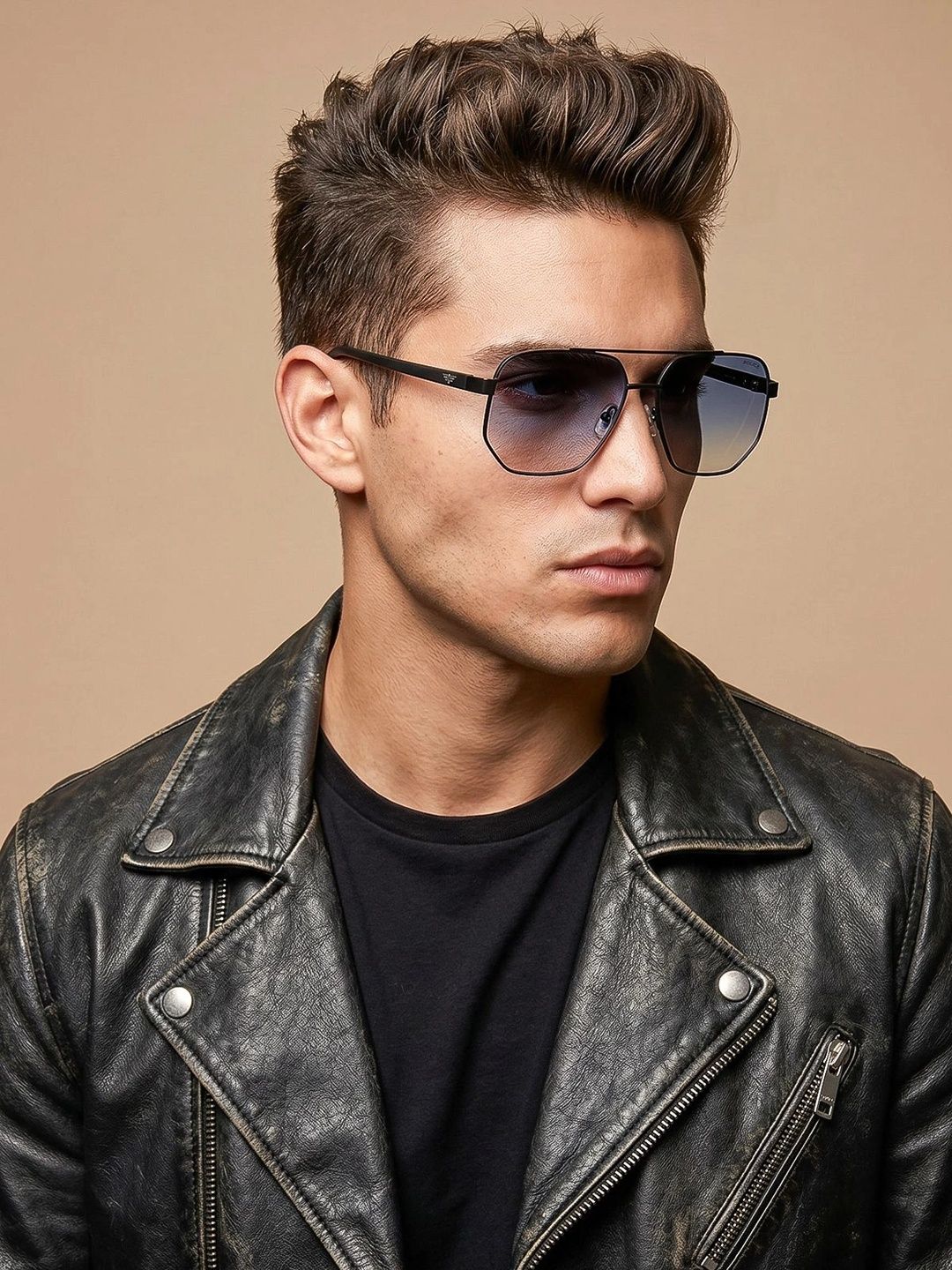 Buy Police Men Aviator Sunglasses With UV Protected Lens SPLE49K58530SG -  - Accessories for Men