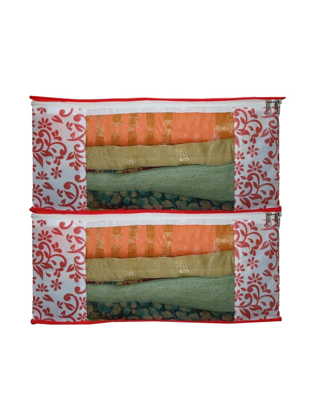 AARON INC Red Set of 2 Reusable Multi-Utility Organisers