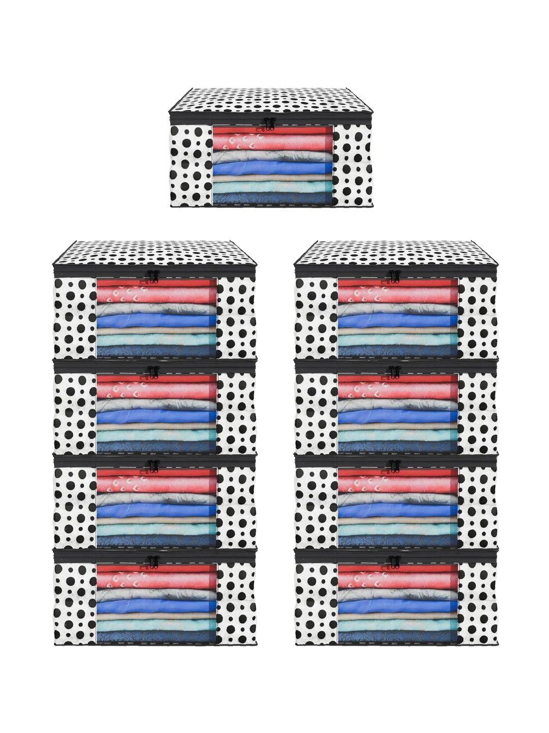 AARON INC Black Set of 6 Reusable Multi-Utility Organisers