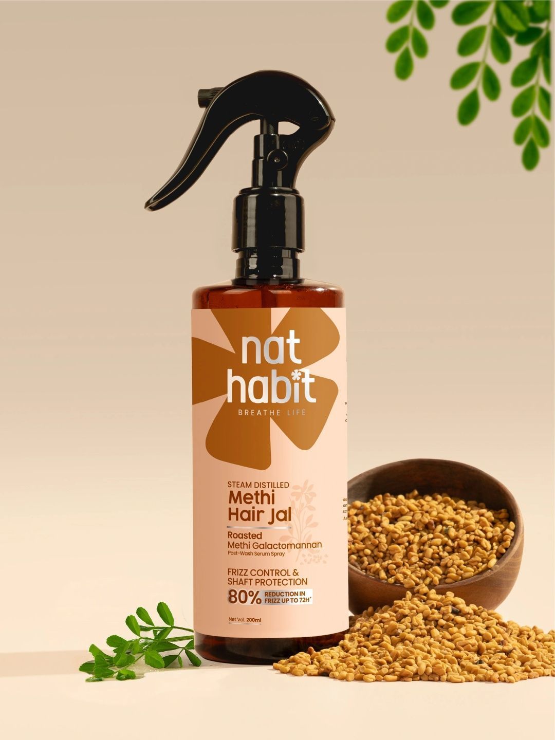 Buy Nat Habit Methi Hair Jal Post Wash Serum Spray 200ml -  - Personal Care for Unisex