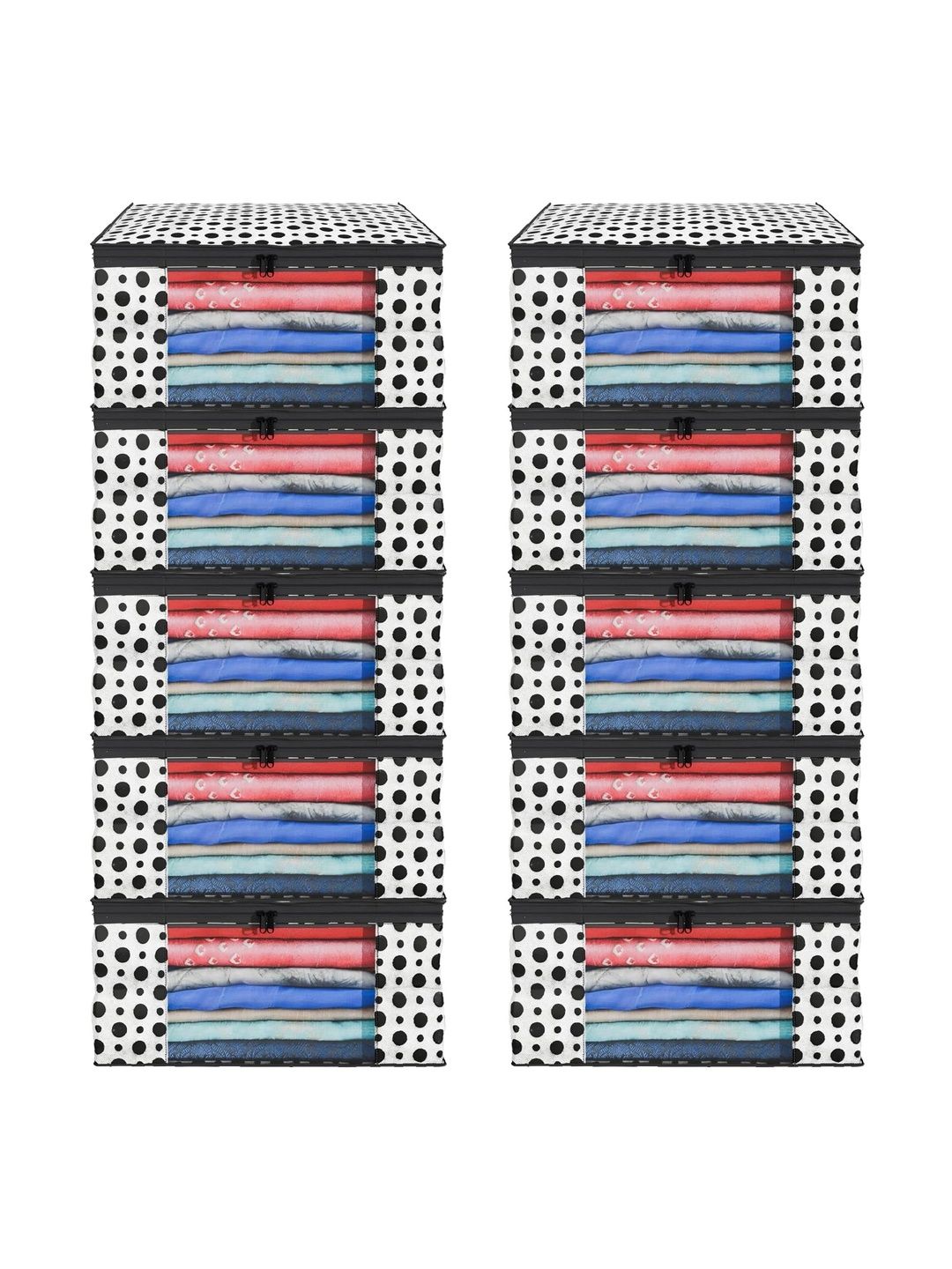 AARON INC Black Set of 6 Reusable Multi-Utility Organisers