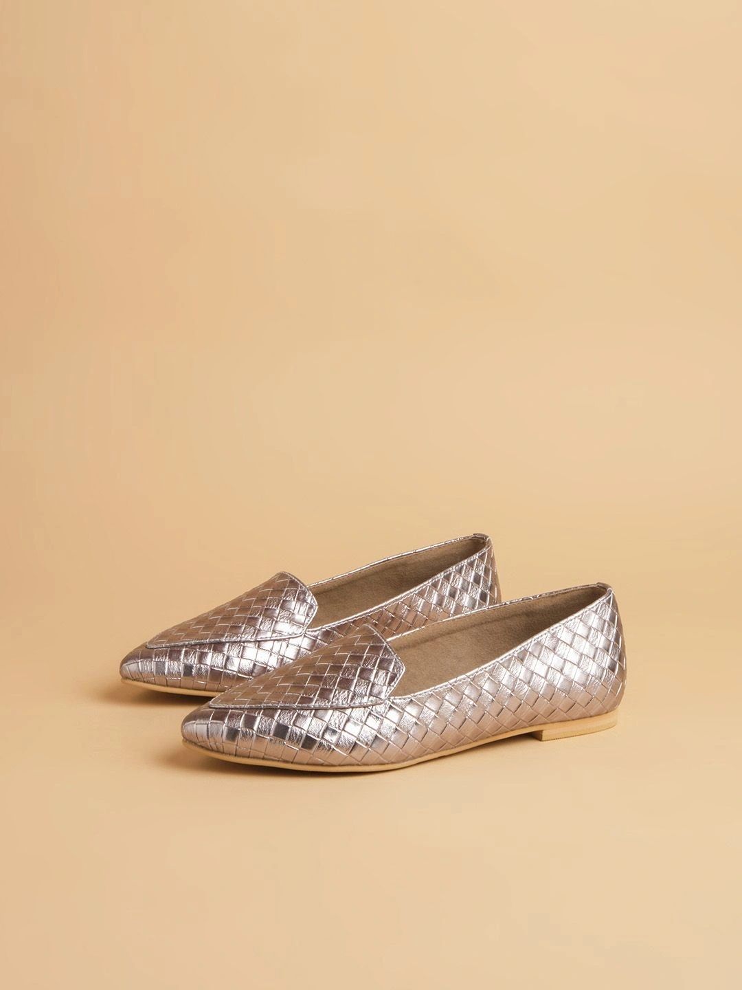 Buy ERIDANI Carin Textured Loafers -  - Footwear for Women