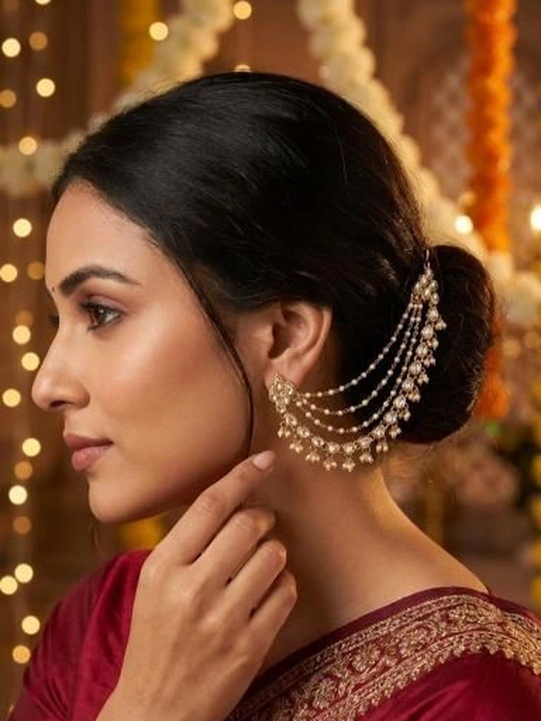 zarmar fashion Gold-Plated Chandbalis