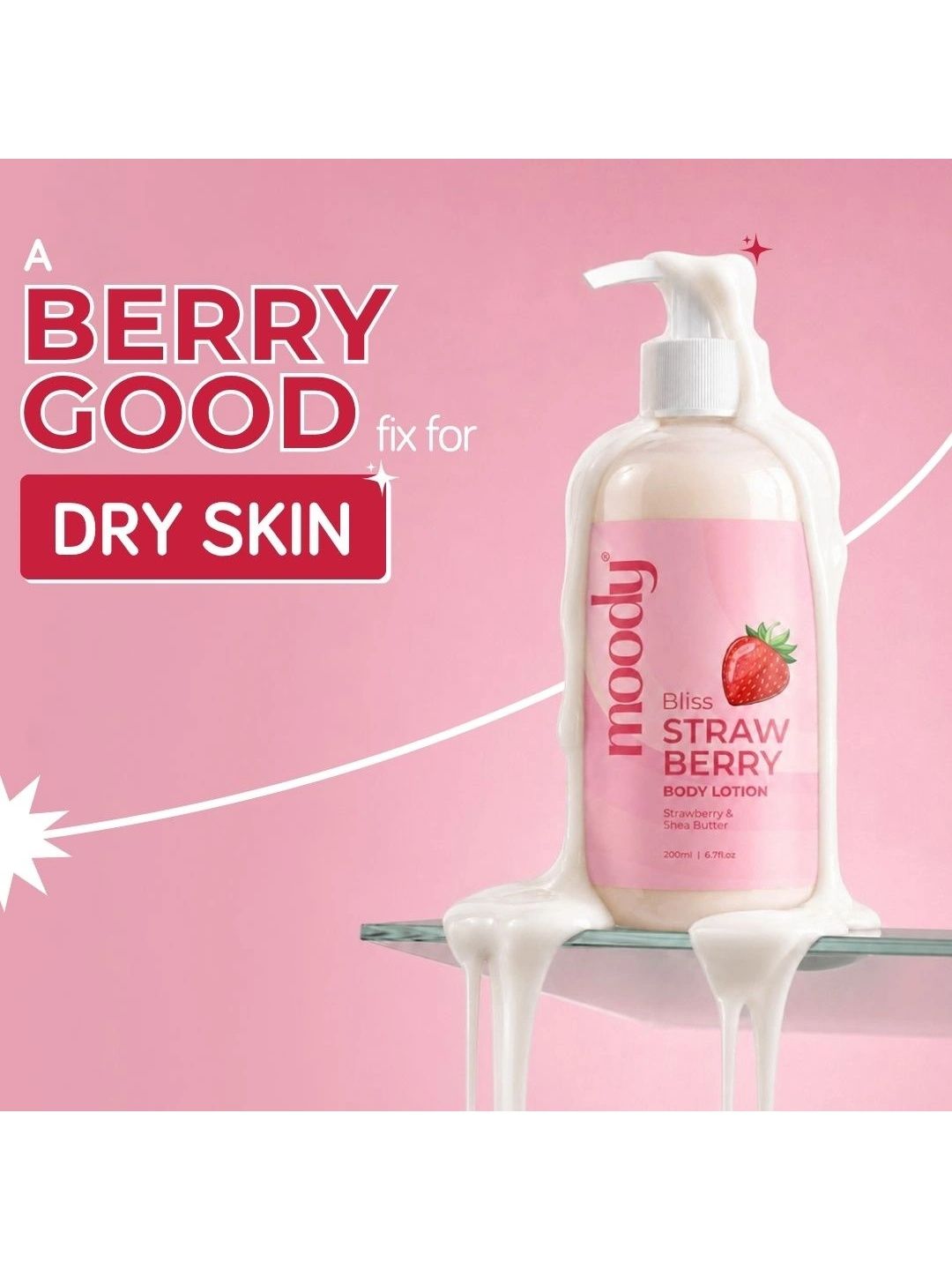 MOODY Strawberry Bliss Body Lotion - 200 ml