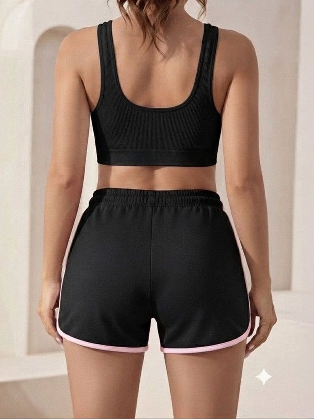 Women Slim Fit Training or Gym Sports Shorts 2