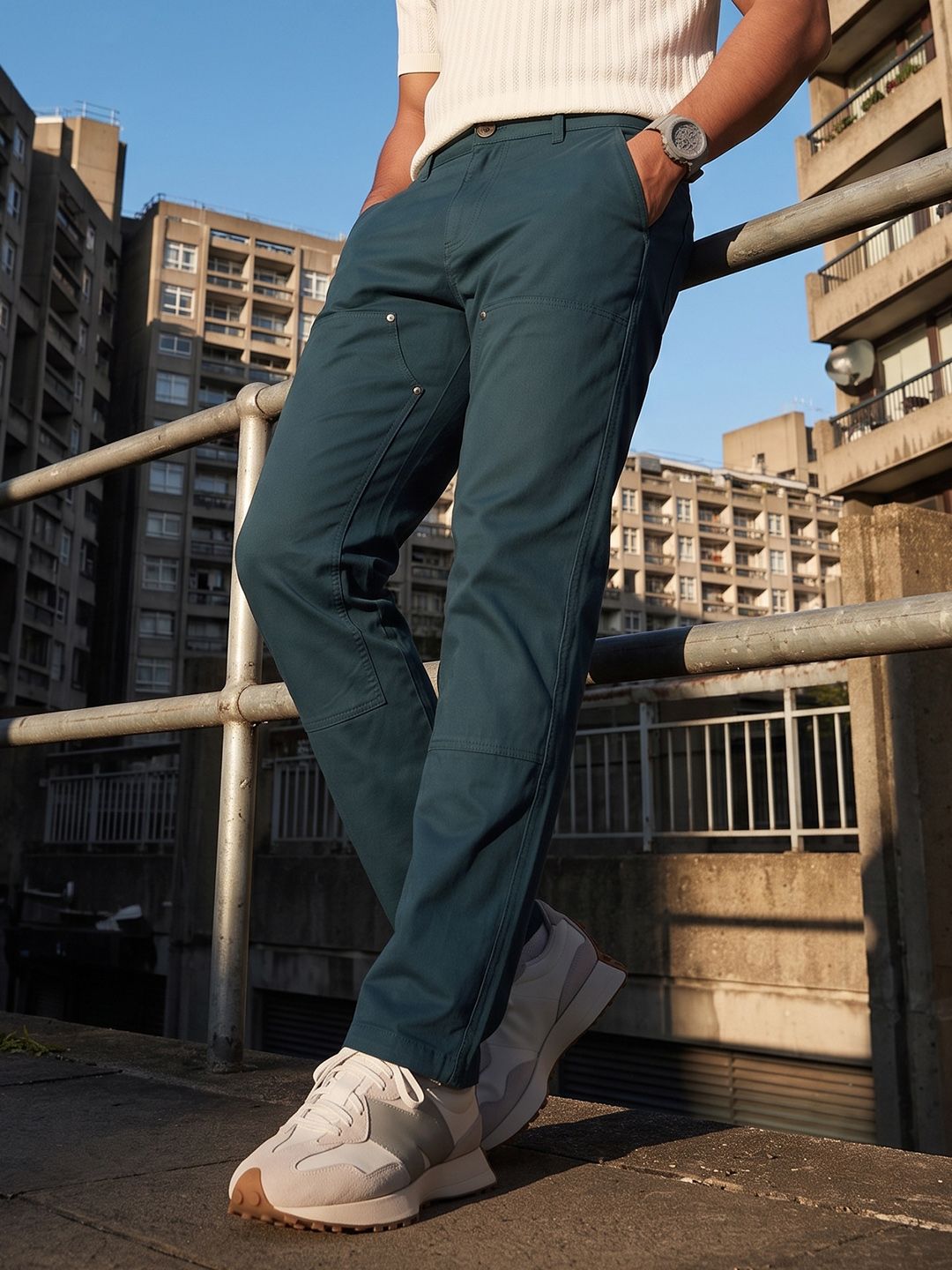 The Roadster Life Co. Men Straight Fit Trousers