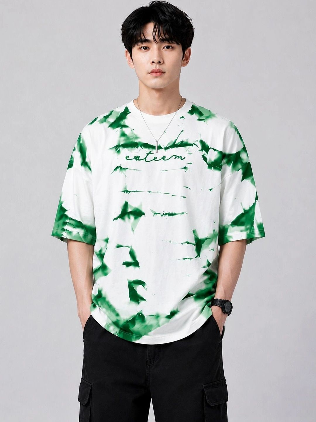 DRVP Men Tie and Dye Dyed T-shirt