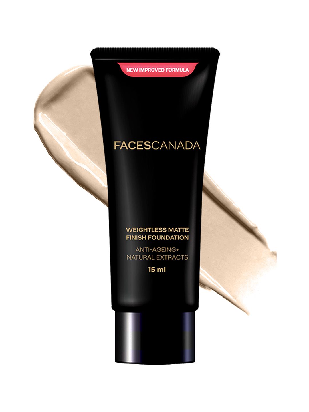FACES CANADA Weightless Matte Foundation with Grape Extracts & Shea Butter 15ml - Ivory 01