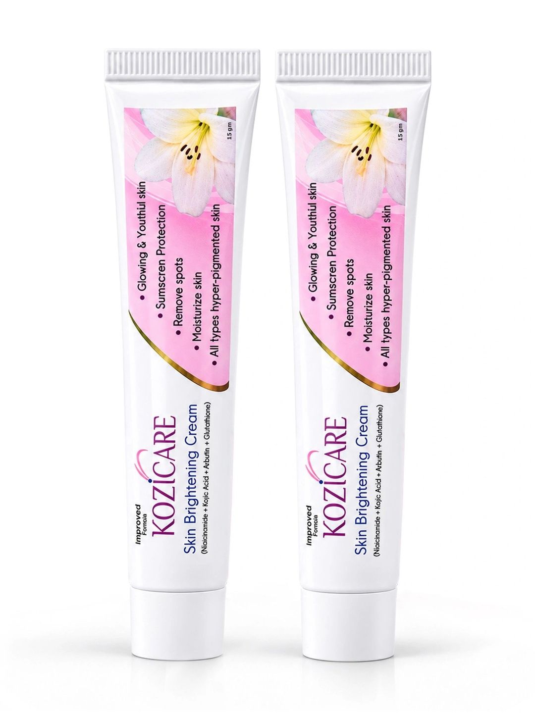 KOZICARE Set Of 2 Kojic Acid With Niacinamide Face Cream - 15 g Each