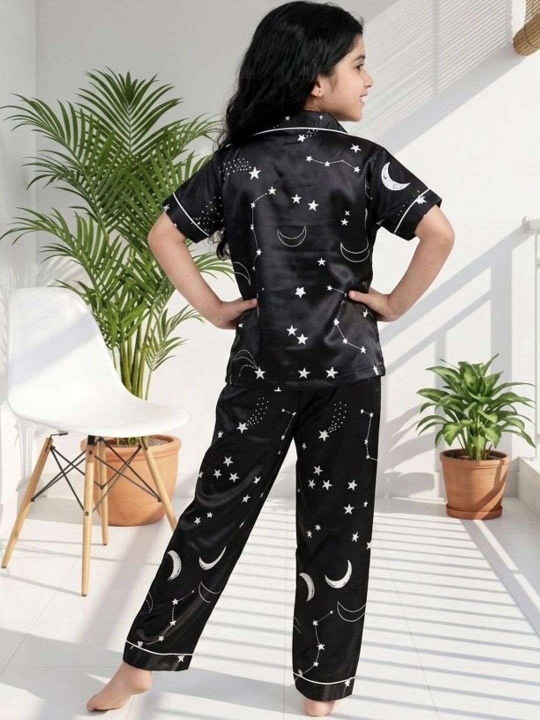 Girls Printed Short Sleeves Nightdress 3